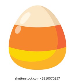 Candy Corn Cartoon Icon Illustration