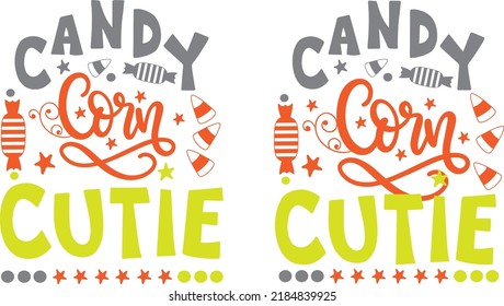 Candy Corn Cutie Halloween Vector File