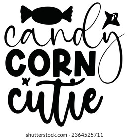 Candy Corn Cutie - Happy Halloween T shirt Design, Happy Halloween, thanksgiving Quotes Design, Vector EPS Editable Files Bundle, can you download this Design.