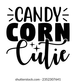 Candy Corn Cutie, New Halloween SVG Design Vector File. svg