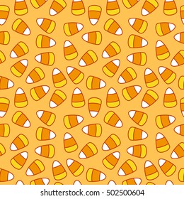Candy Corn Halloween Pattern