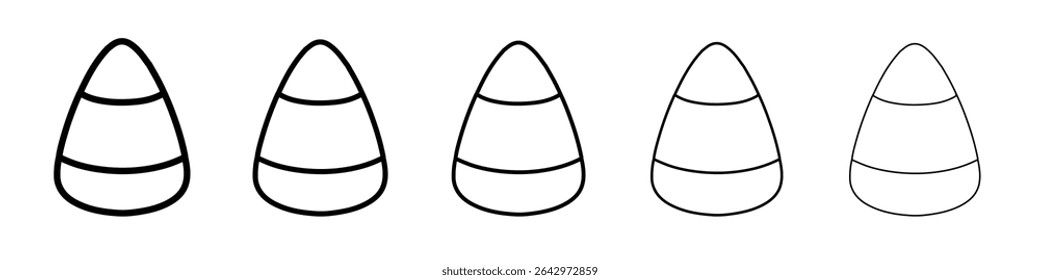 candy corn icon Flat design on isolated background