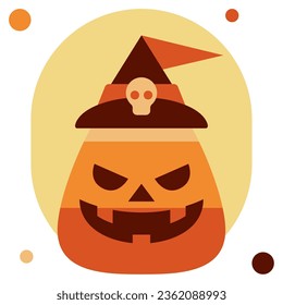 Candy Corn icon illustration, for uiux, infographic, etc