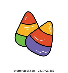 Ícone de milho doce islote branco fundo vetor ilustração stock