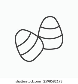 Candy Corn icon isolated on white background