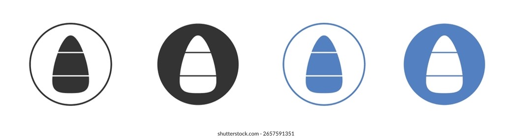 Candy Corn icon logo graphic designs