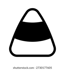 Candy Corn Icon Vector Symbol Design Illustration