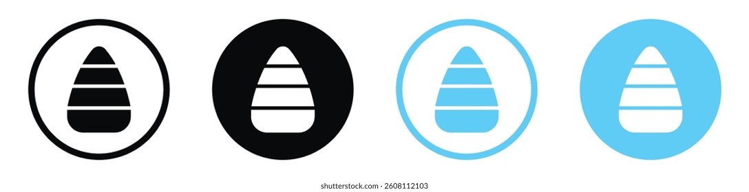Candy Corn icons design. vector icons for ui designs