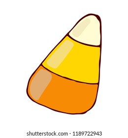 Candy Corn Object Halloween.