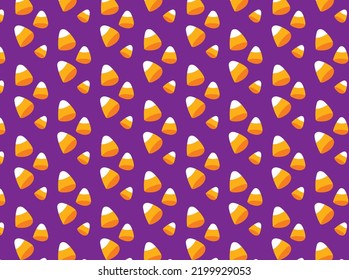 Candy Corn Pattern Background Vector.