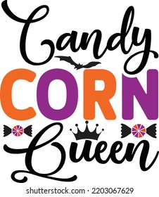 Candy Corn Queen Halloween svg design svg