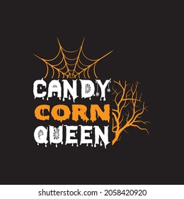 candy corn queen, Halloween vector file 