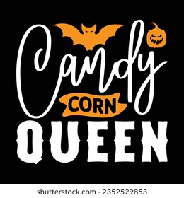 Candy Corn Queen,  New Halloween SVG Design Vector File.