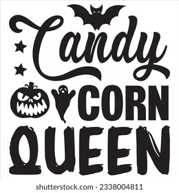 Candy Corn Queen T-shirt Design Vector File