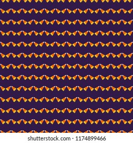 Candy Corn Seamless Pattern - Festive Halloween candy corn design