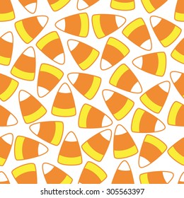 Candy Corn Seamless Vector Pattern