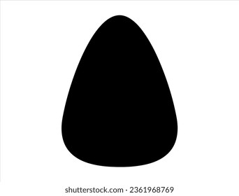 Candy corn silhouette vector art white background