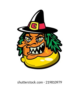 Candy Corn Witch Character Icon