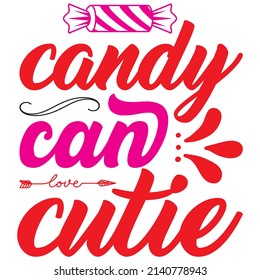 candy and cutie t-shirt design vector file