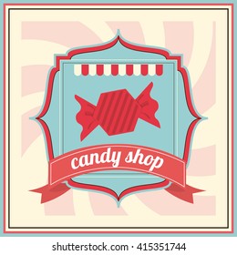 Candy design. sweet icon. dessert concept, vector illustration