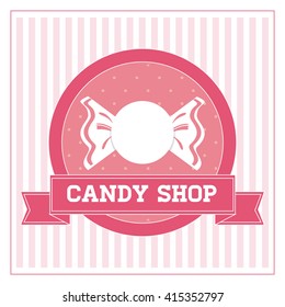 Candy design. sweet icon. dessert concept, vector illustration