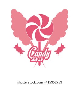 Candy design. sweet icon. dessert concept, vector illustration