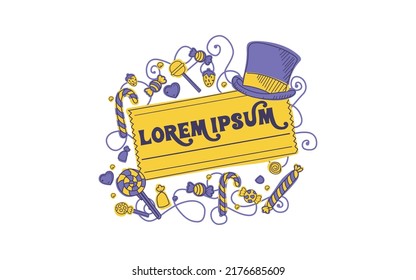 Candy design, t-shirt design vector, Custom candy design