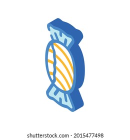 candy dessert isometric icon vector. candy dessert sign. isolated symbol illustration