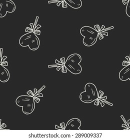 candy doodle seamless pattern background