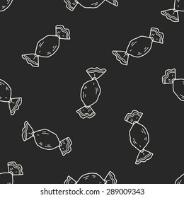 candy doodle seamless pattern background