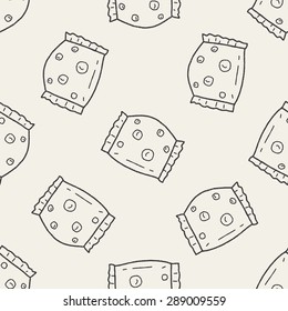candy doodle seamless pattern background