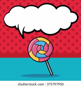 candy doodle, speech bubble