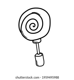 Candy Doodle vector icon. Drawing sketch illustration hand drawn cartoon line.