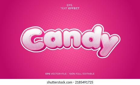 Candy Editable Text Effect Font