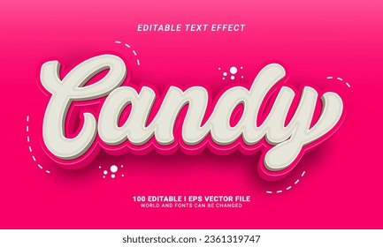 candy editable text effect graphic style