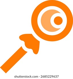 candy eye sticks orange design solid style