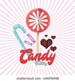 Candy Factory Logo Vector