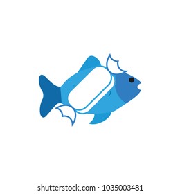 Candy Fish Logo Icon Design