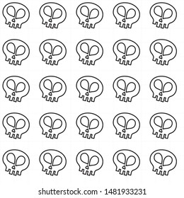 Candy flat doodle seamless pattern