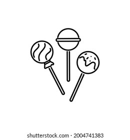 Candy Flat Icon Illustration Design