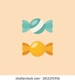 Candy Flat Icon. Isolated Vector illustration