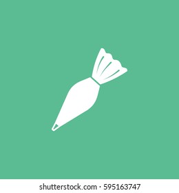 Candy Flat Icon On Green Background