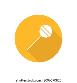 Candy flat icon with shadow