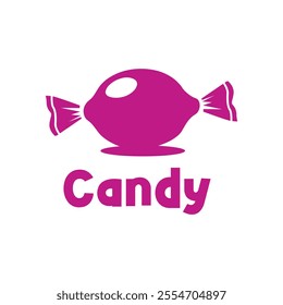 candy flat minimalist logo design