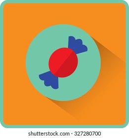 Candy. Food Flat Icon