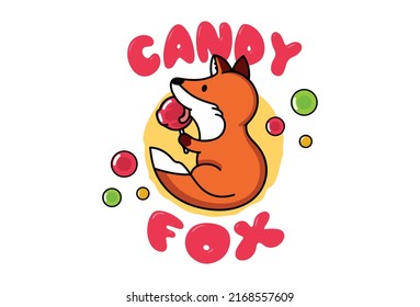 Candy Fox Vector Logo Eps