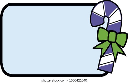candy framw christmas holiday vector