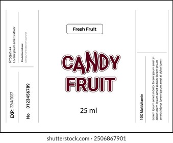 candy fruit beverage packaging template mockup