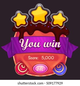 Candy game cartoon  - vector assets