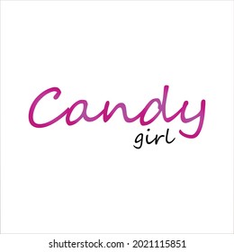 Candy Girl T-shirt Print Work